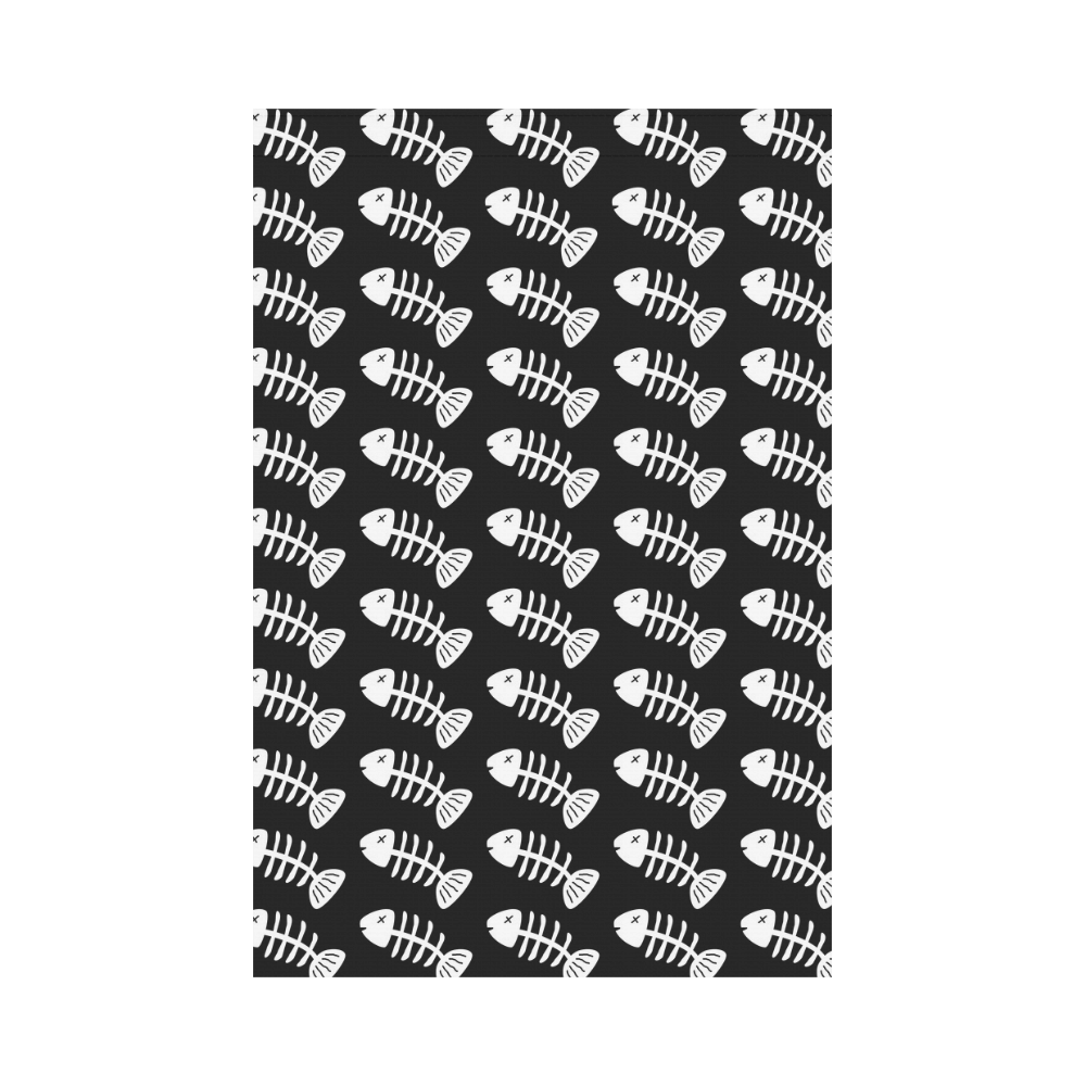 Fish Bones Pattern Garden Flag 12‘’x18‘’（Without Flagpole）