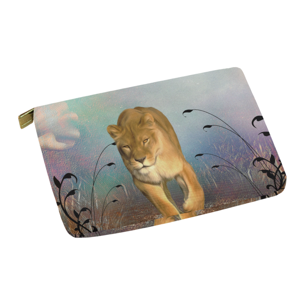 Wonderful lioness Carry-All Pouch 12.5''x8.5''