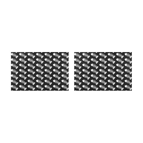 Fish Bones Pattern Placemat 12’’ x 18’’ (Set of 2)