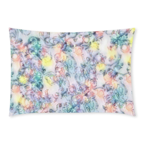 softly floral C by JamColors Custom Rectangle Pillow Case 20x30 (One Side)