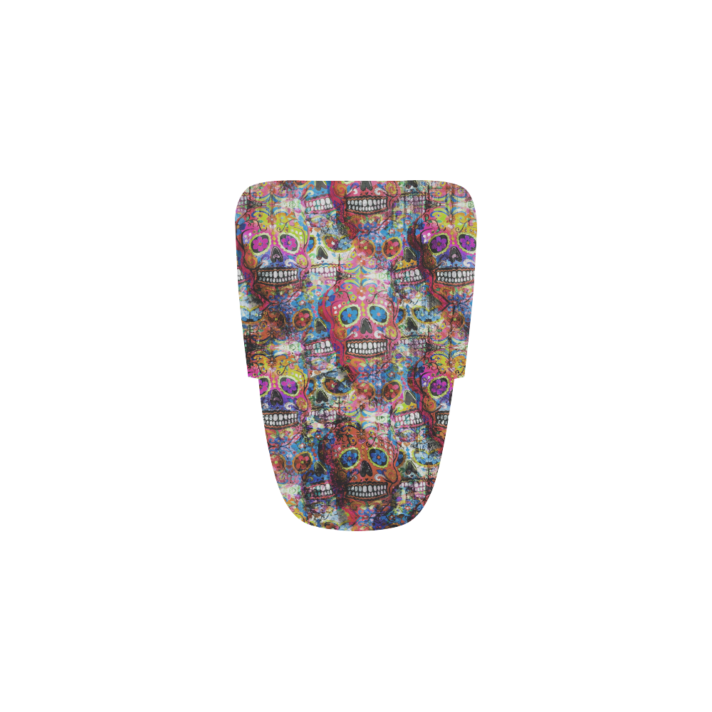 Colorfully Flower Power Skull Grunge Pattern Men’s Running Shoes (Model 020)