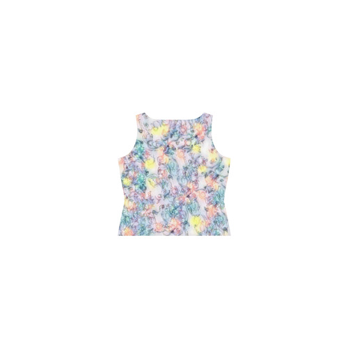 softly floral C by JamColors Sleeveless Splicing Shift Dress(Model D17)