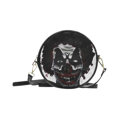 evil demon clown Round Sling Bag (Model 1647)