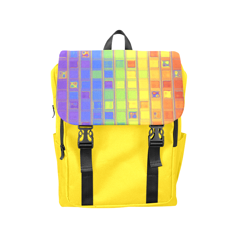 square rainbow Casual Shoulders Backpack (Model 1623)