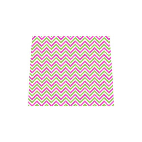 Pink Green White Chevron Boston Handbag (Model 1621)