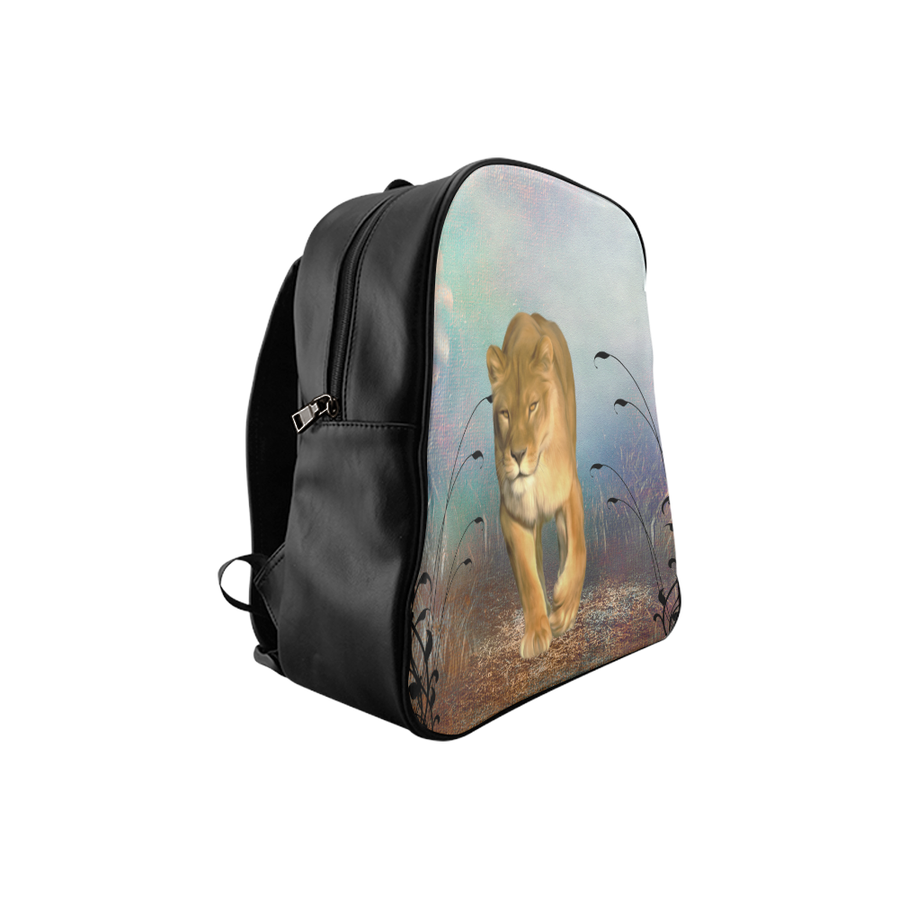 Wonderful lioness School Backpack (Model 1601)(Small)