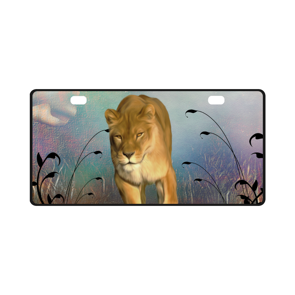 Wonderful lioness License Plate