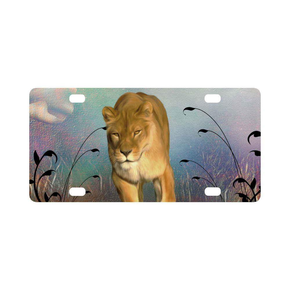 Wonderful lioness Classic License Plate