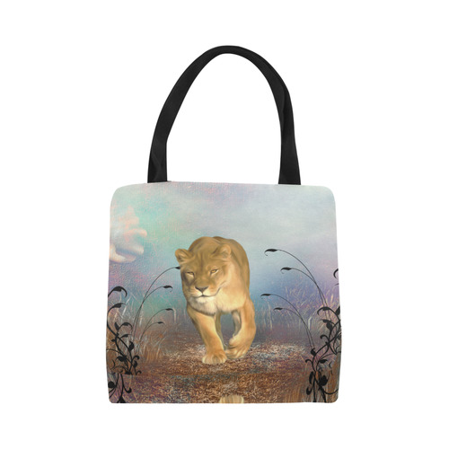 Wonderful lioness Canvas Tote Bag (Model 1657)