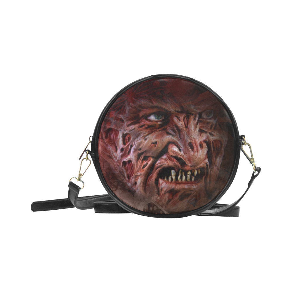 Night Terror Round Sling Bag (Model 1647)