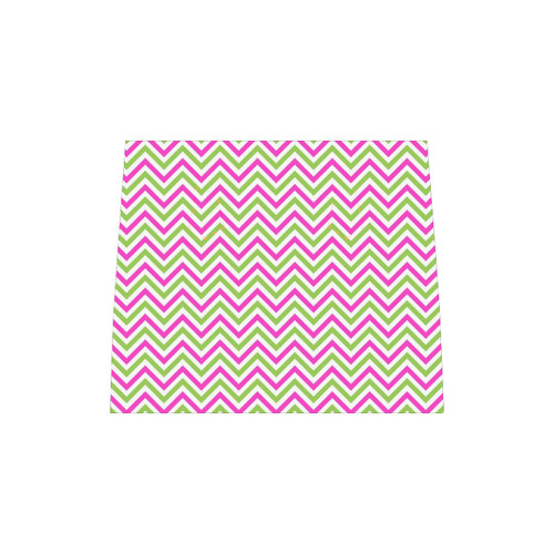 Pink Green White Chevron Boston Handbag (Model 1621)