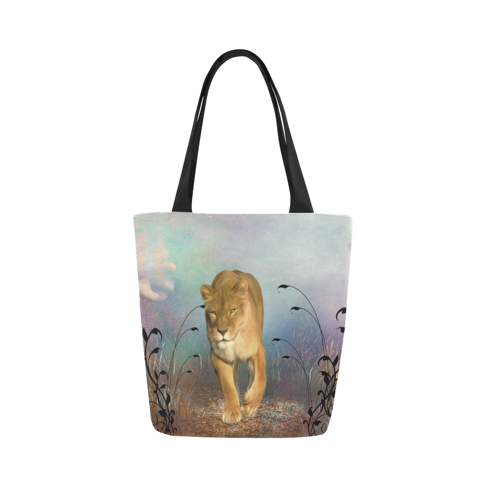 Wonderful lioness Canvas Tote Bag (Model 1657)