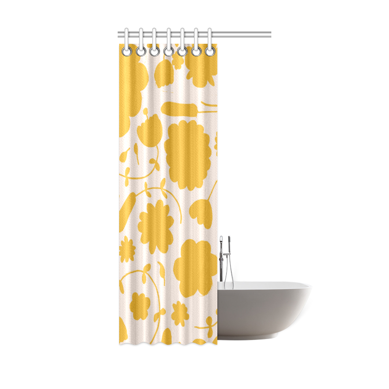 spring flower yellow Shower Curtain 36"x72"