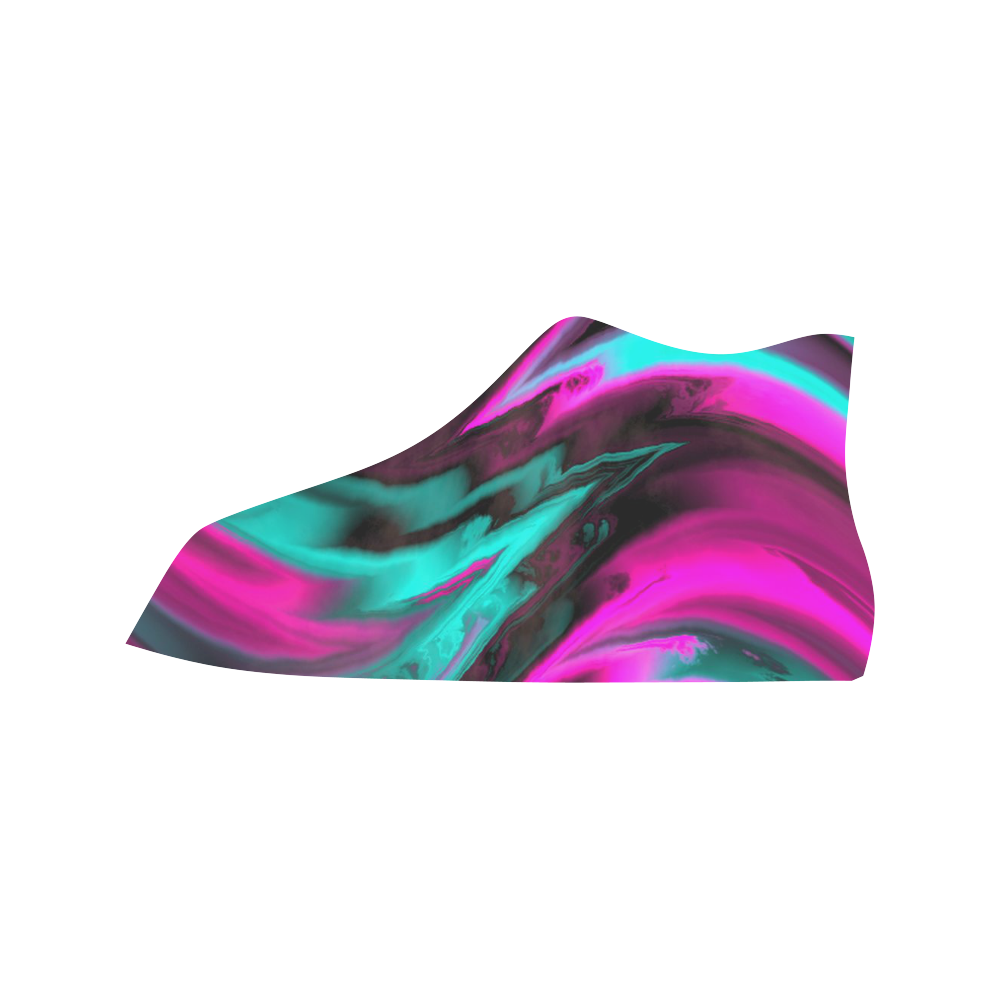 fractal waves A by JamColors Vancouver H Men's Canvas Shoes/Large (1013-1)