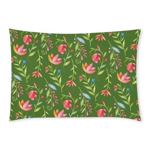 Sunny Garden I Custom Rectangle Pillow Case 20x30 (One Side)