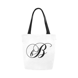 Alphabet B - Jera Nour Canvas Tote Bag (Model 1657)