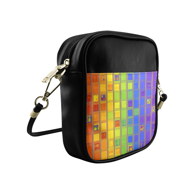 square rainbow Sling Bag (Model 1627)