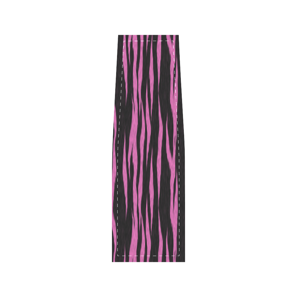 A Trendy Black Pink Big Cat Fur Texture Saddle Bag/Small (Model 1649) Full Customization