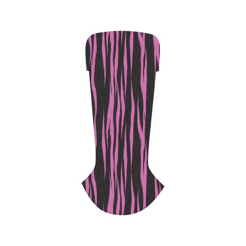 A Trendy Black Pink Big Cat Fur Texture Vancouver H Women's Canvas Shoes (1013-1)