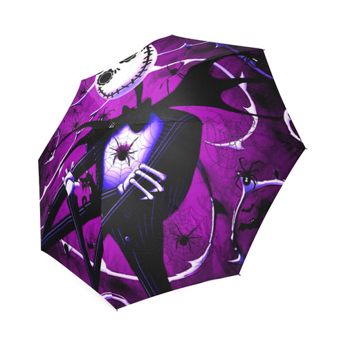 skellington in purple Foldable Umbrella (Model U01)