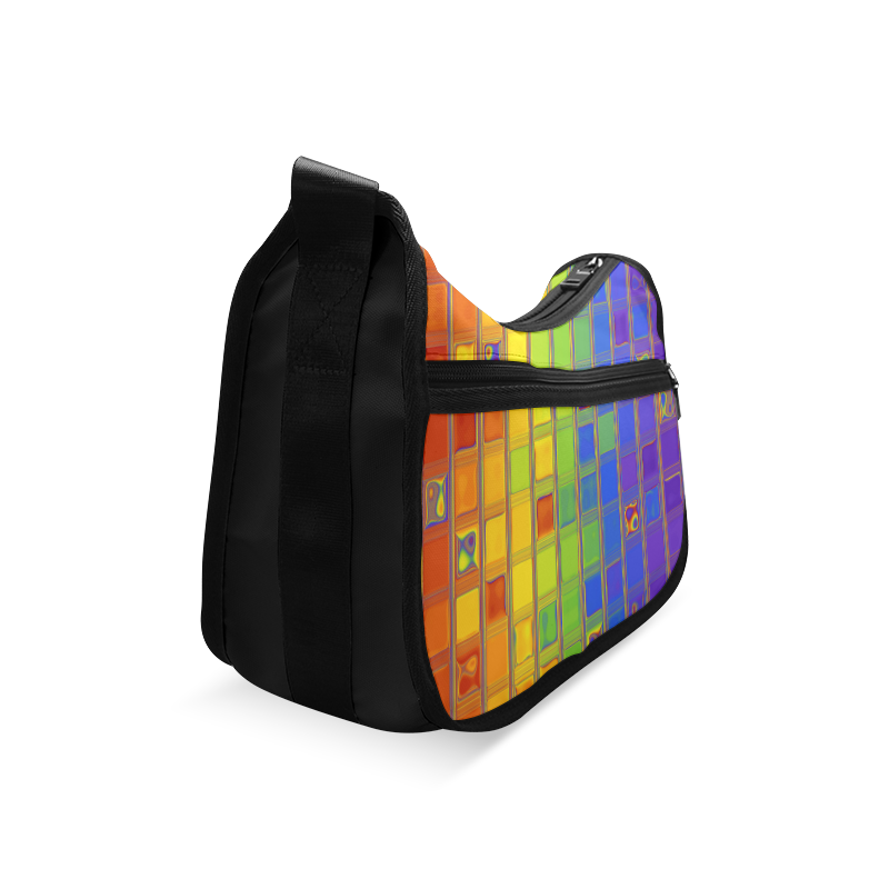 square rainbow Crossbody Bags (Model 1616)