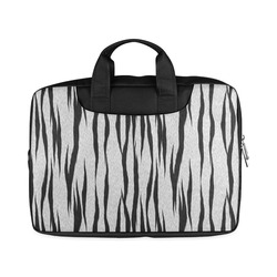 A Trendy Black Silver Big Cat Fur Texture Macbook Air 11"（Twin sides)