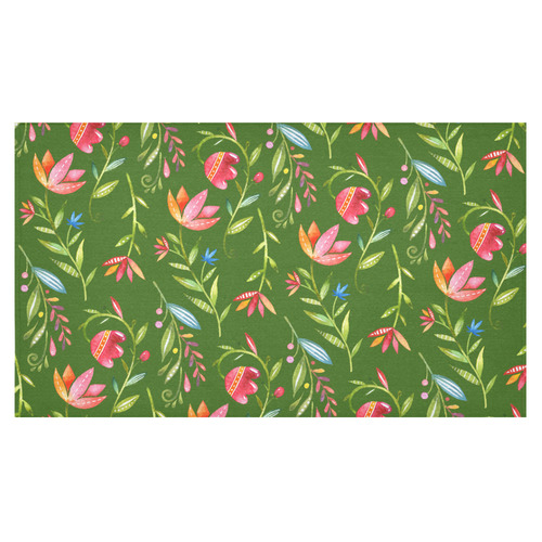 Sunny Garden I Cotton Linen Tablecloth 60"x 104"