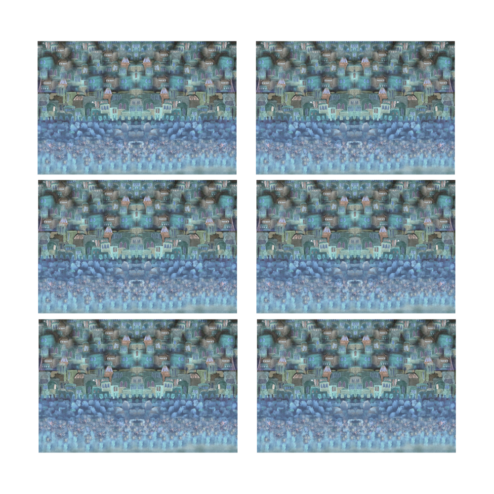 Jerusalem bleu-50x100 Placemat 12’’ x 18’’ (Set of 6)