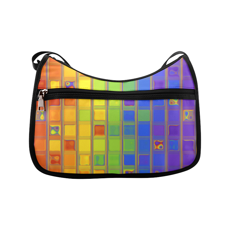square rainbow Crossbody Bags (Model 1616)