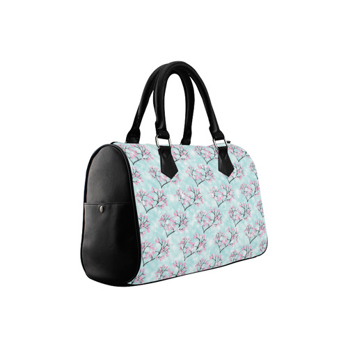 Spring Blossoms Kawaii Print Boston Handbag (Model 1621)