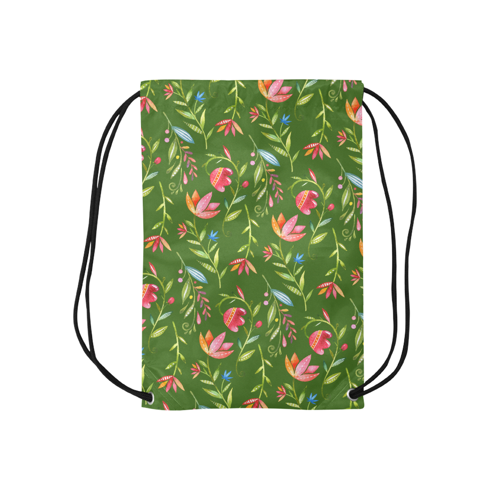 Sunny Garden I Small Drawstring Bag Model 1604 (Twin Sides) 11"(W) * 17.7"(H)