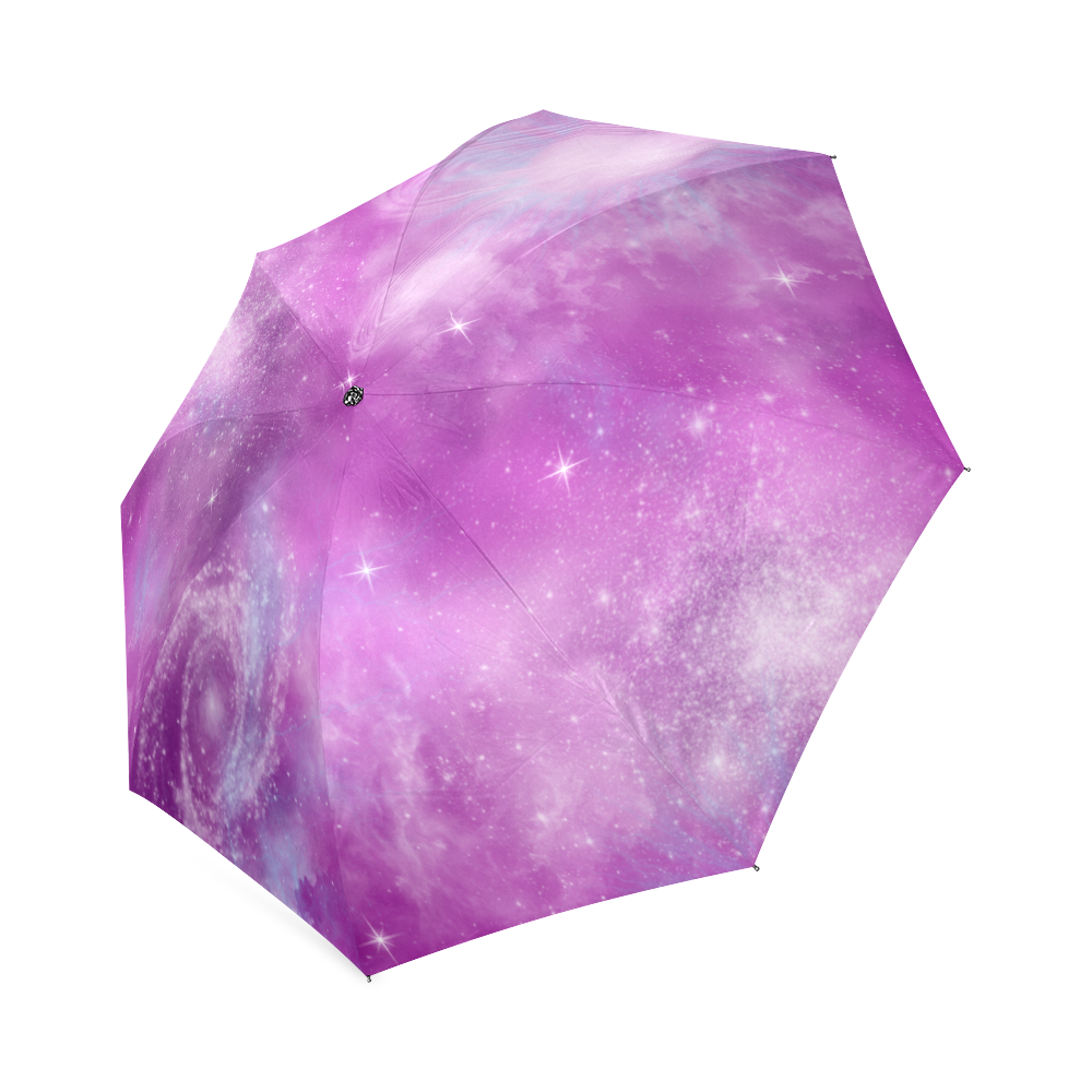 Pink Galaxy pastel goth Foldable Umbrella (Model U01)