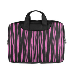 A Trendy Black Pink Big Cat Fur Texture Macbook Air 11"（Twin sides)