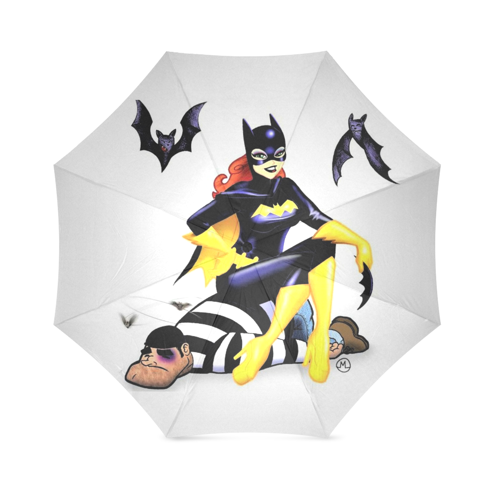 sexy bat lady Foldable Umbrella (Model U01)