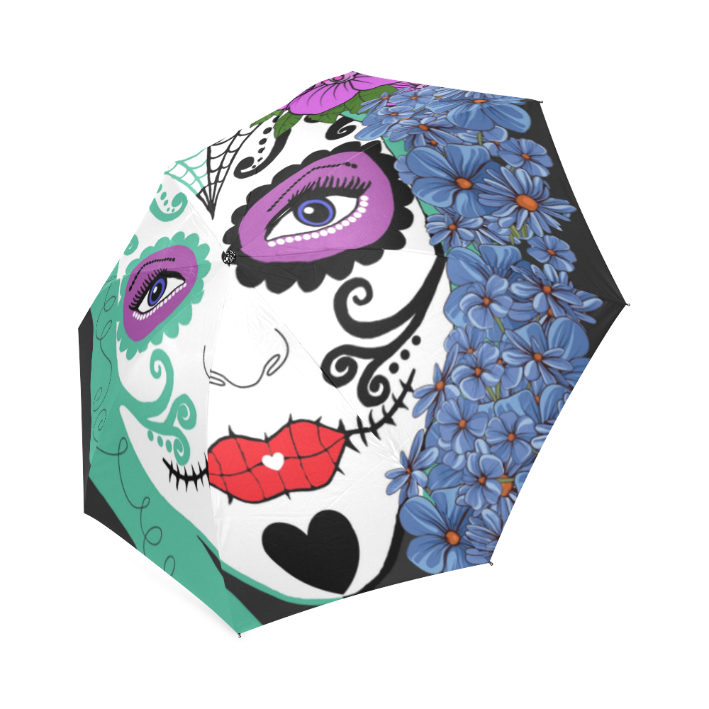 mamma sugar skull Foldable Umbrella (Model U01)