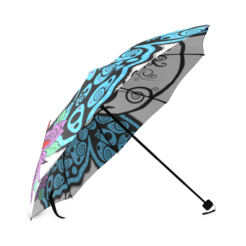 skull n wings Foldable Umbrella (Model U01)