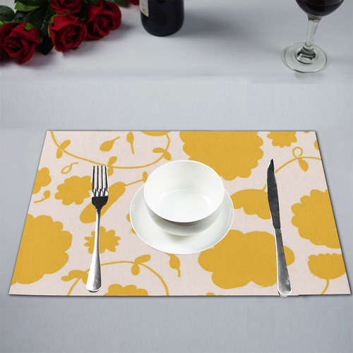 spring flower yellow Placemat 12’’ x 18’’ (Set of 6)