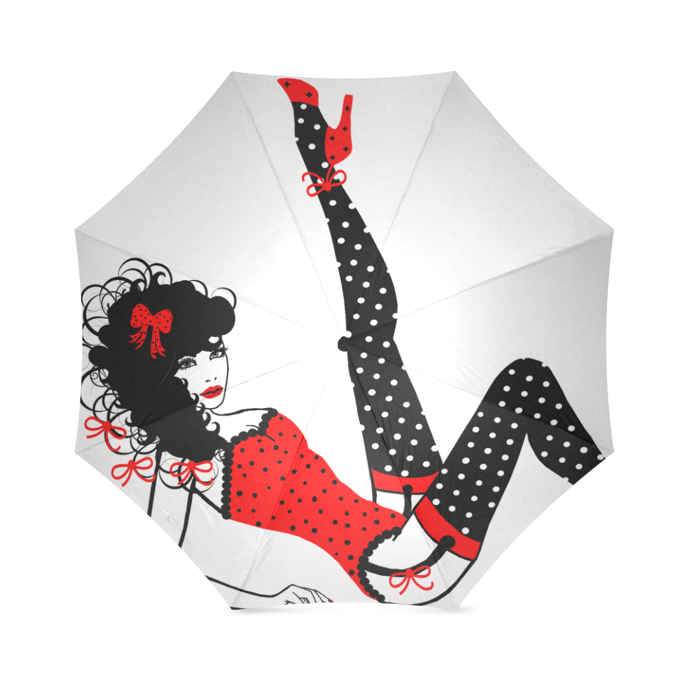 Penelope Pinup Foldable Umbrella (Model U01)