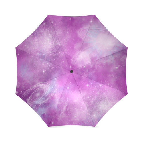 Pink Galaxy pastel goth Foldable Umbrella (Model U01)