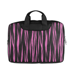 A Trendy Black Pink Big Cat Fur Texture Macbook Air 13"（Twin sides)