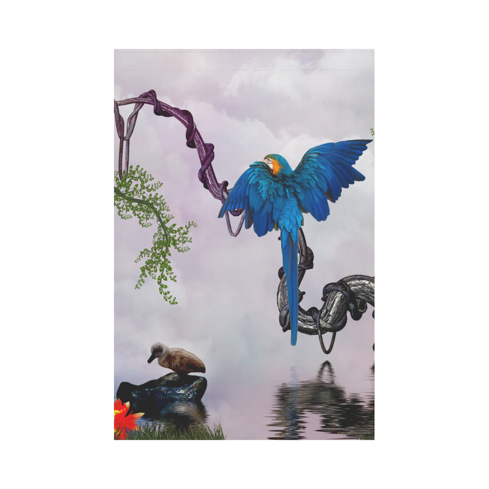 Awesome parrot Garden Flag 12‘’x18‘’（Without Flagpole）