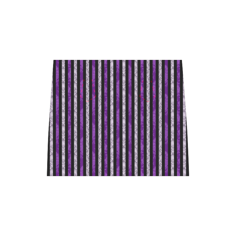 Two Tone Purple Damask Goth Stripe Boston Handbag (Model 1621)