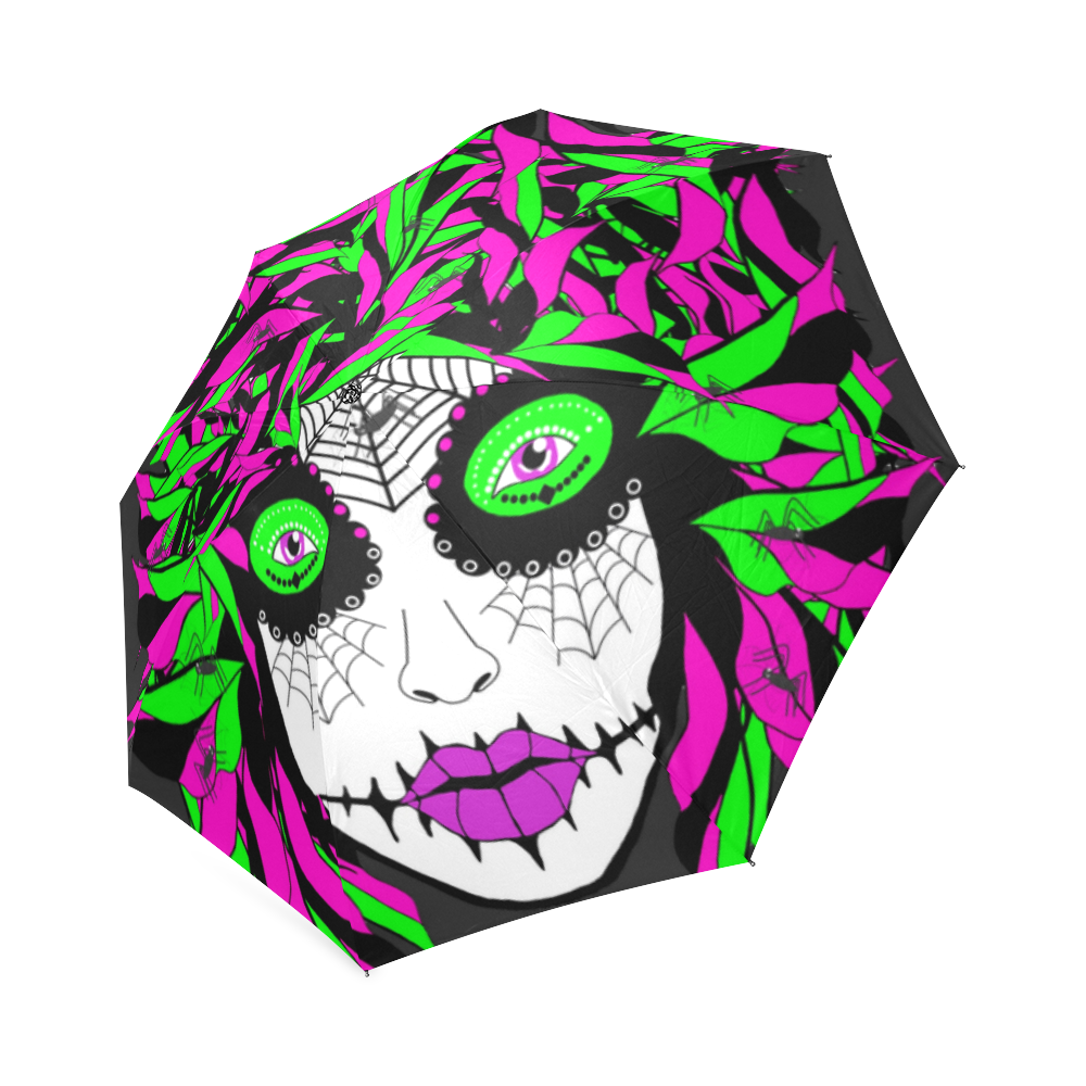 Spider lady sugar skull Foldable Umbrella (Model U01)