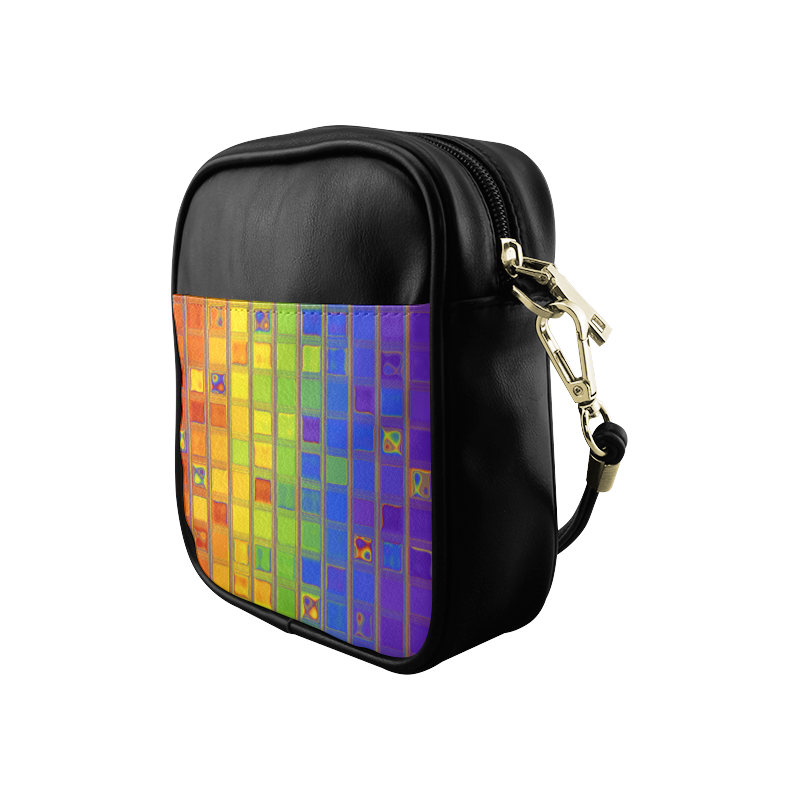 square rainbow Sling Bag (Model 1627)