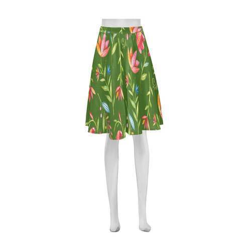 Sunny Garden I Athena Women's Short Skirt (Model D15)