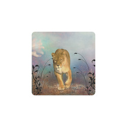 Wonderful lioness Square Coaster