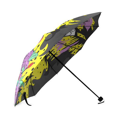 gothic sugar skull large Foldable Umbrella (Model U01)