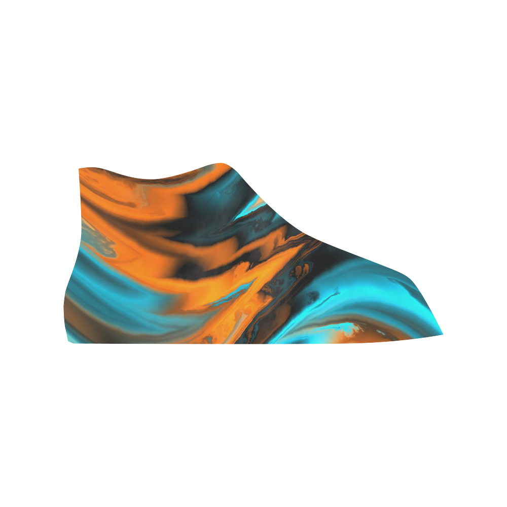 fractal waves C by JamColors Vancouver H Men's Canvas Shoes/Large (1013-1)