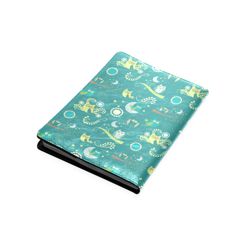 Cute colorful night Owls moons and flowers Custom NoteBook B5