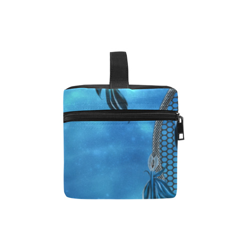 Dreamcatcher, blue colors Cosmetic Bag/Large (Model 1658)